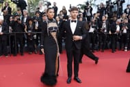 Kika Gomes and Pierre Gasly attend the "La Passion De Dodin Bouffant" red carpet during the 76th annual Cannes film festival at Palais des Festivals - Source: Getty