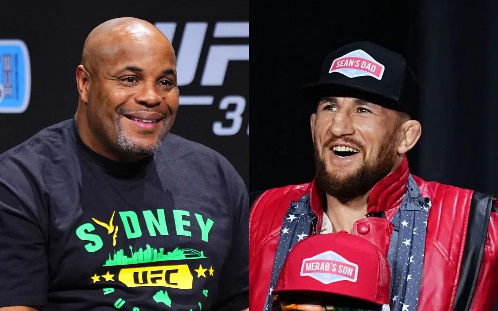 Daniel Cormier (left) weighs in on Merab Dvalishvili