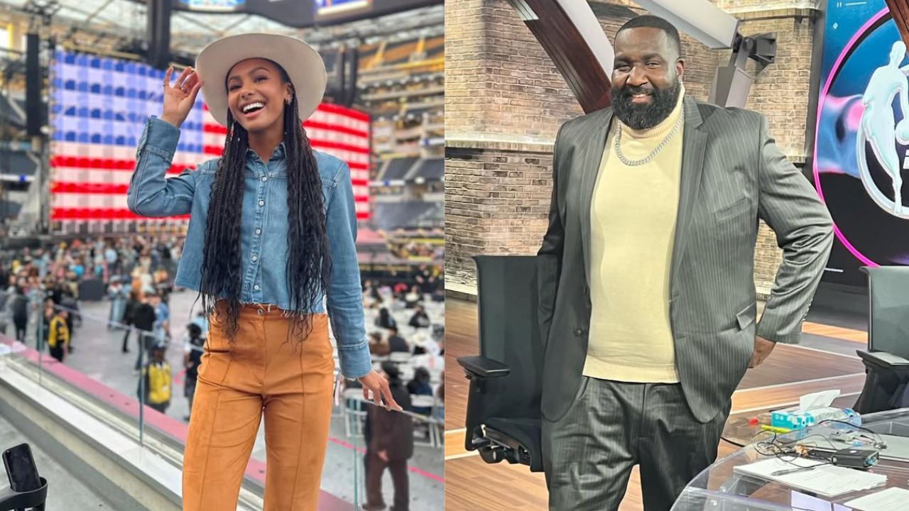 Watch: Kendrick Perkins leaves ESPN panel in stitches after struggling to pronounce Malika Andrews' husband Dave McMenamin's name