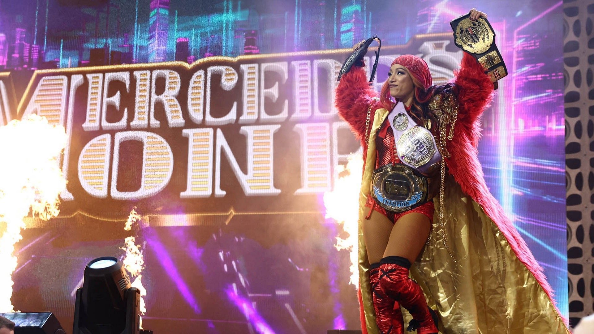 AEW TBS Champion Mercedes Mon&eacute; arrives to Dynamite