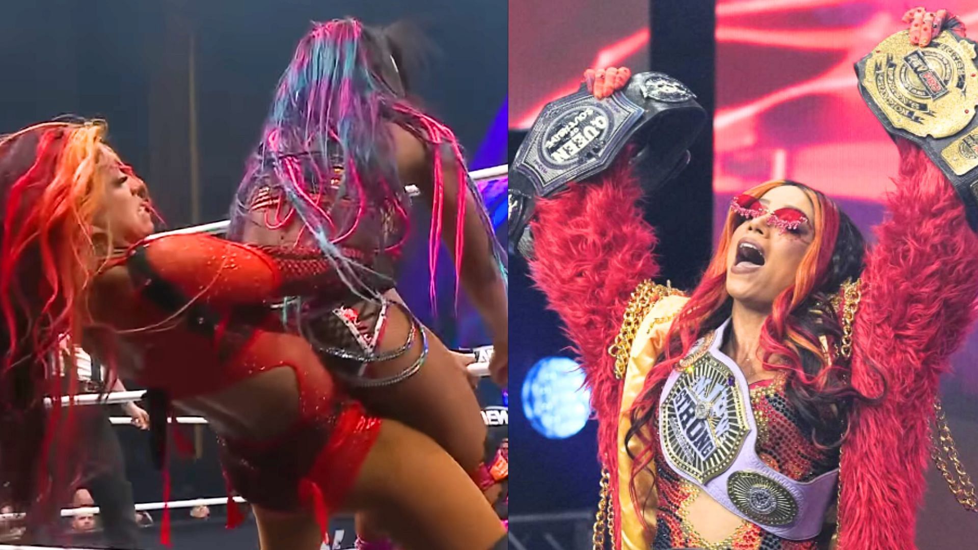 Mercedes Mone praises fellow AEW star. (Images via Mone