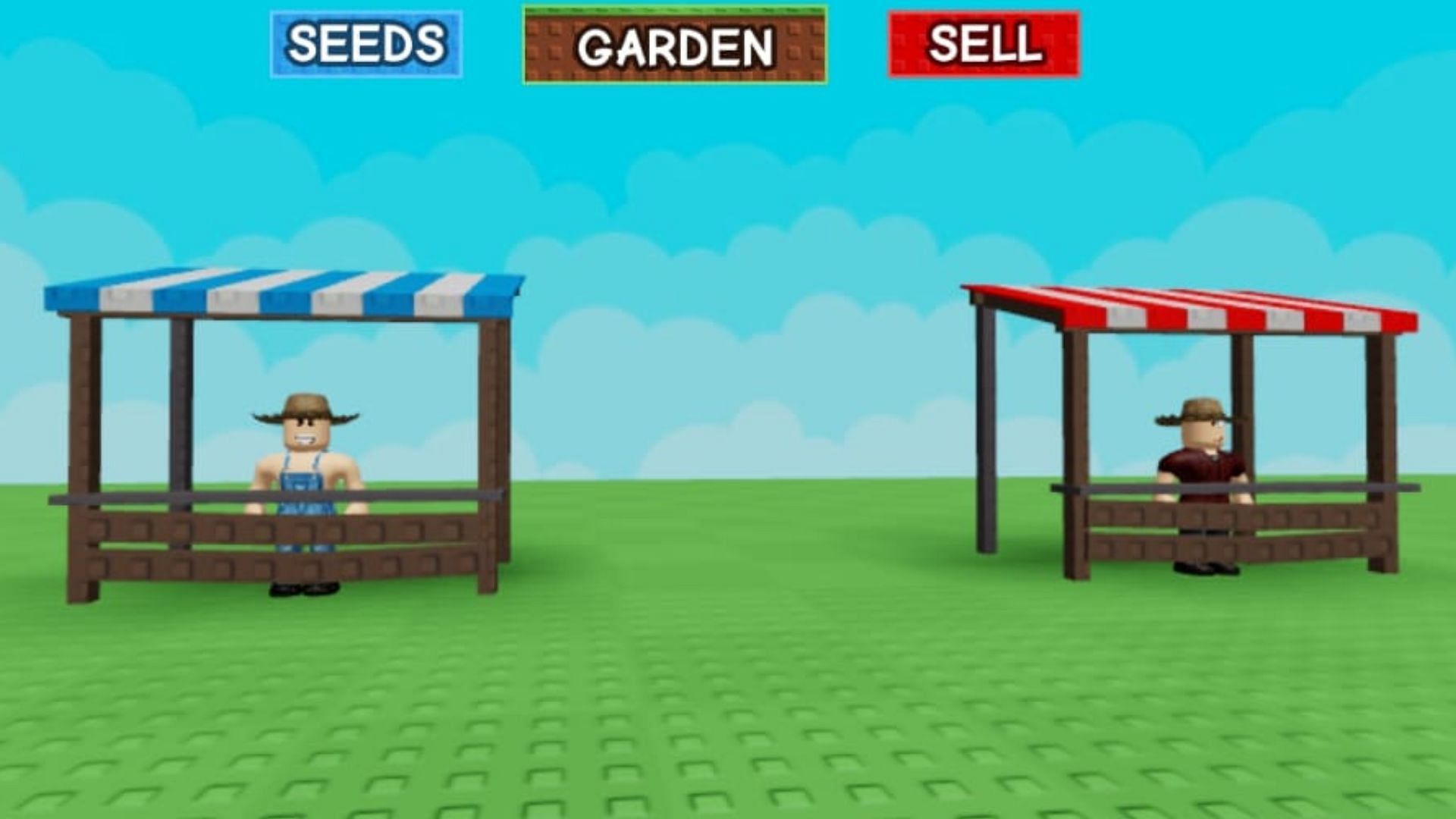 Click the buttons at the top of the game screen to teleport (Image via Roblox)