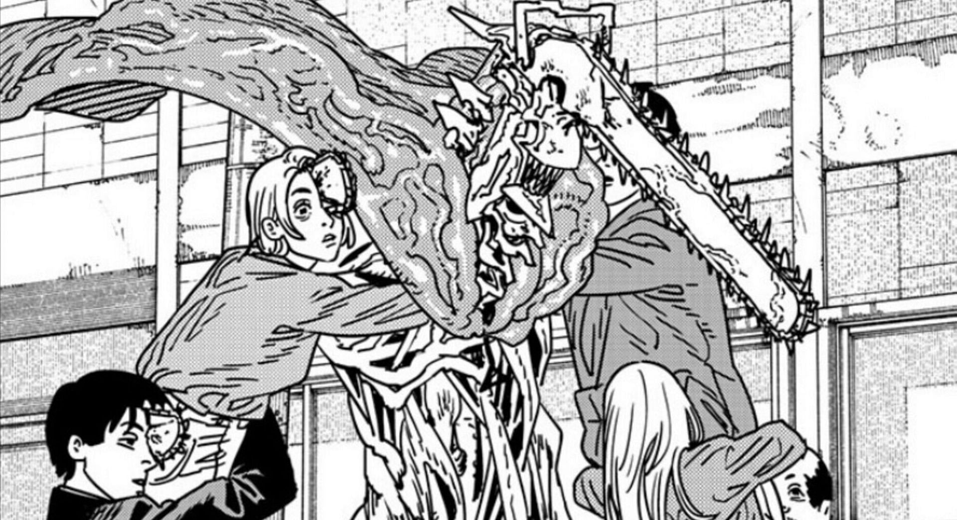 Latest installment validates Fakesaw Man identity (Image via Viz Media)