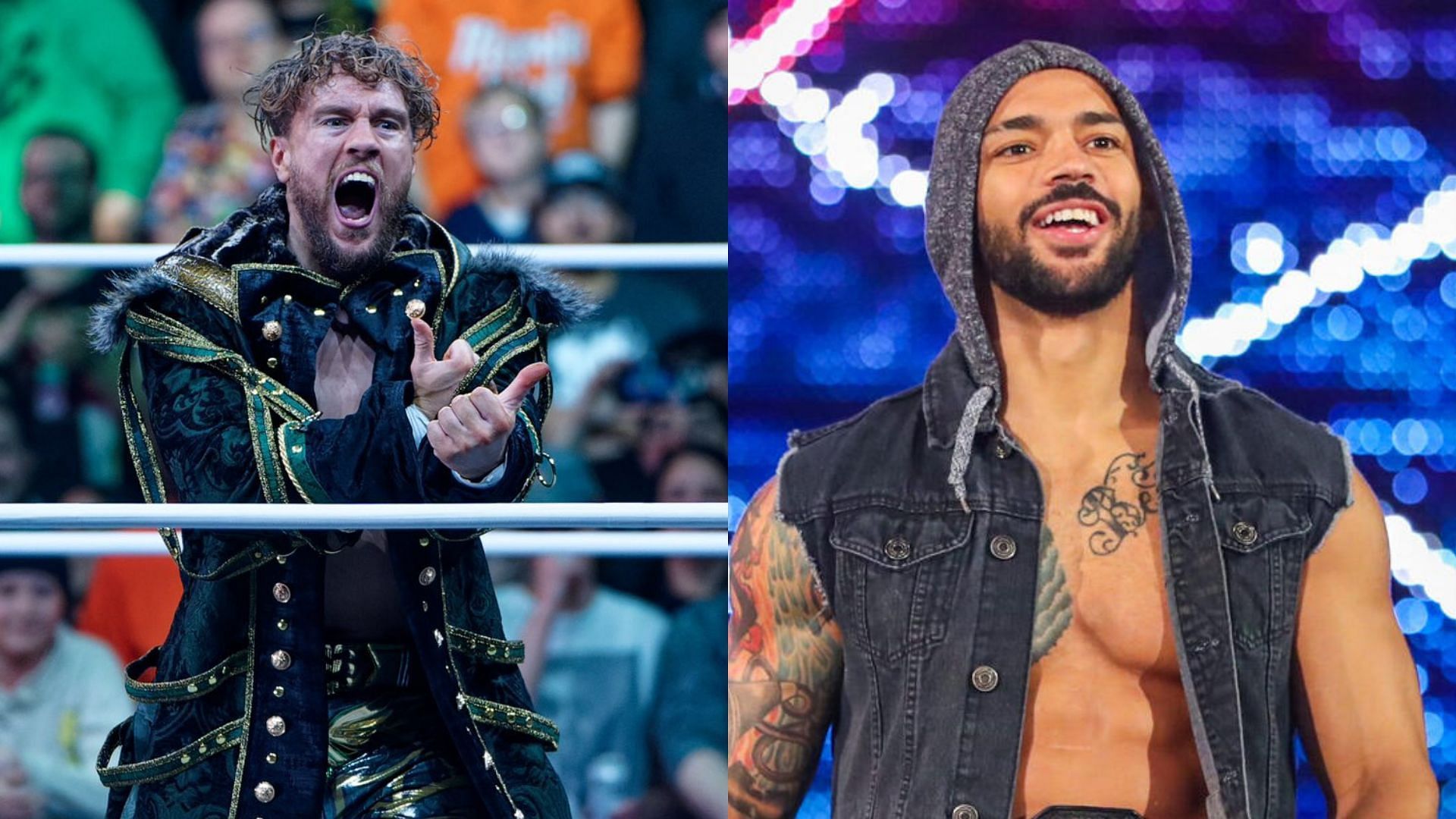 AEW stars Will Ospreay (left) and Ricochet (right). (Image credits: Will Ospreay