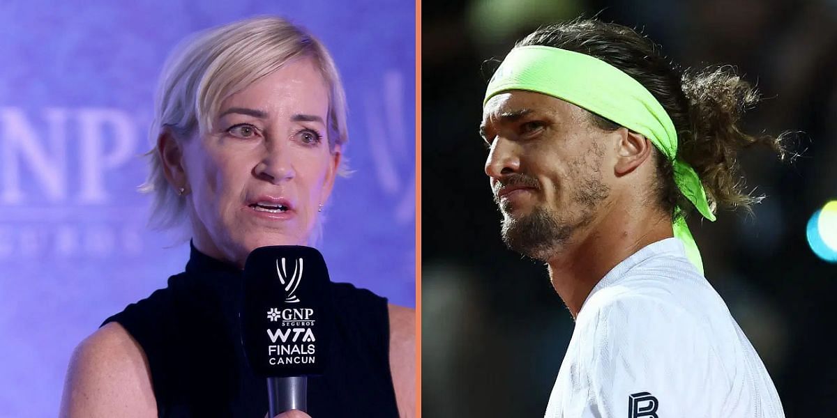 Chris Evert (left), Alexander Zverev (right), Sources: Getty