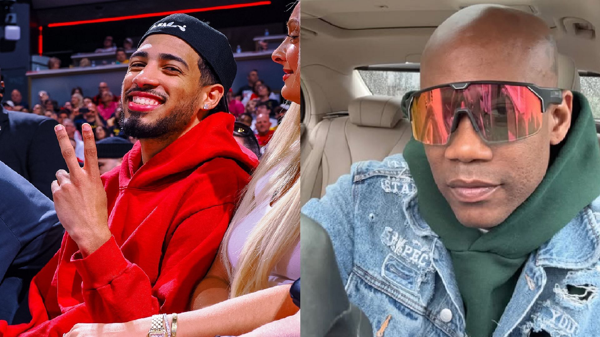 An image of Tyrese Haliburton and Stephon Marbury side by side