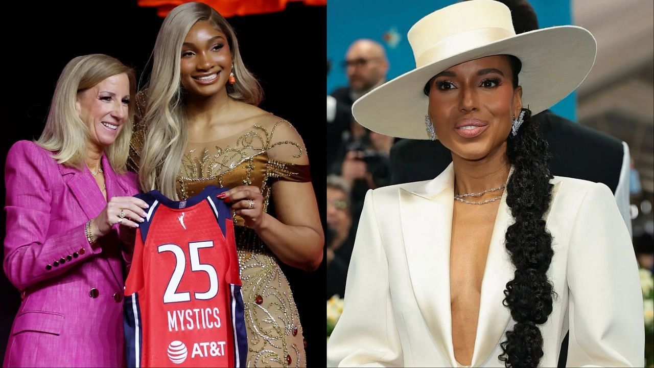 Kerry Washington revealed why she was proud to congratulate Kiki Iriafen on her major WNBA moment [Picture Credit: Getty]