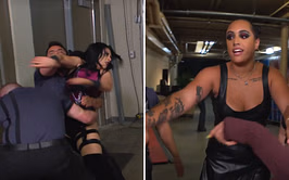 The Rock's daughter Ava forced to interfere in backstage brawl after Stephanie Vaquer gets slapped across the face