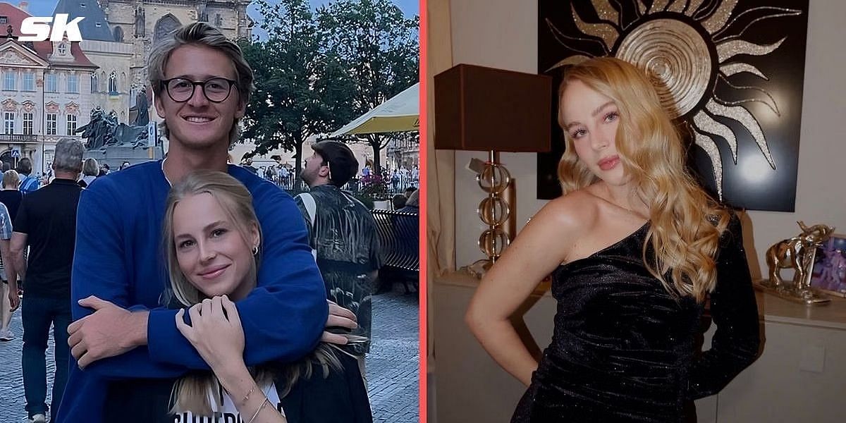 Sebastian Korda with girlfriend Ivana Nedved. Images: @ivananedved on Instagram