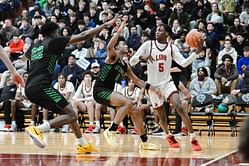 Kiyan Anthony shares 1-word reaction as LuHi teammate Dylan Mingo lords over opponents at the Nike EYBL session 1