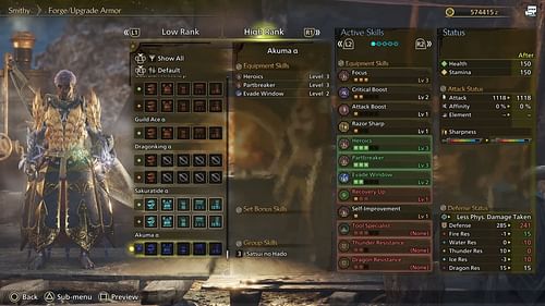 Akuma full set in Monster Hunter Wilds (Image via Sportskeeda Gaming || Capcom)