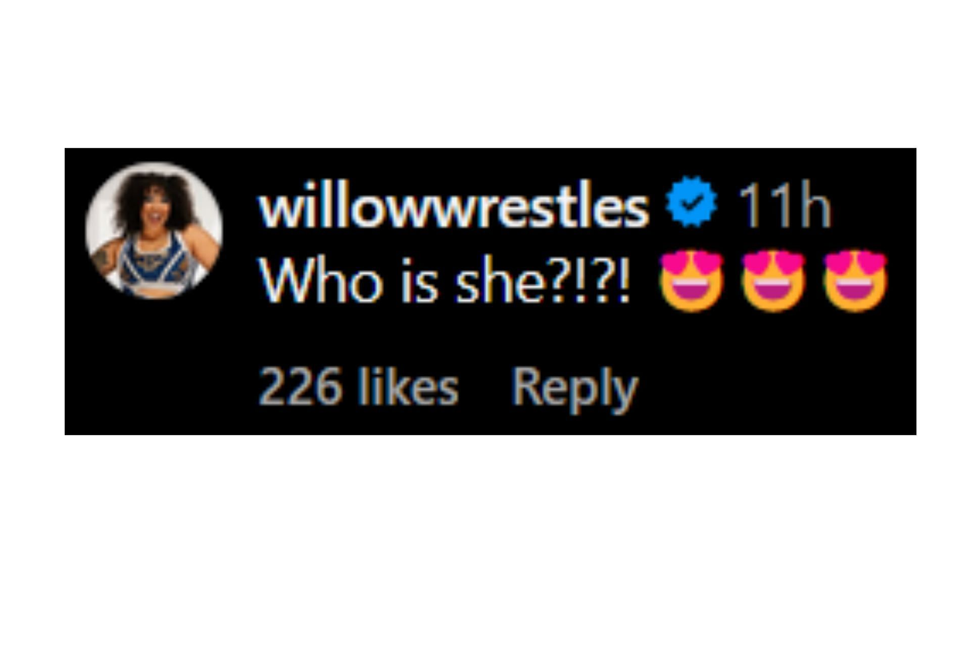 AEW&#039;s Willow Nightingale commented on Dakota&#039;s new look [Image source: Kai&#039;s Instagram handle]
