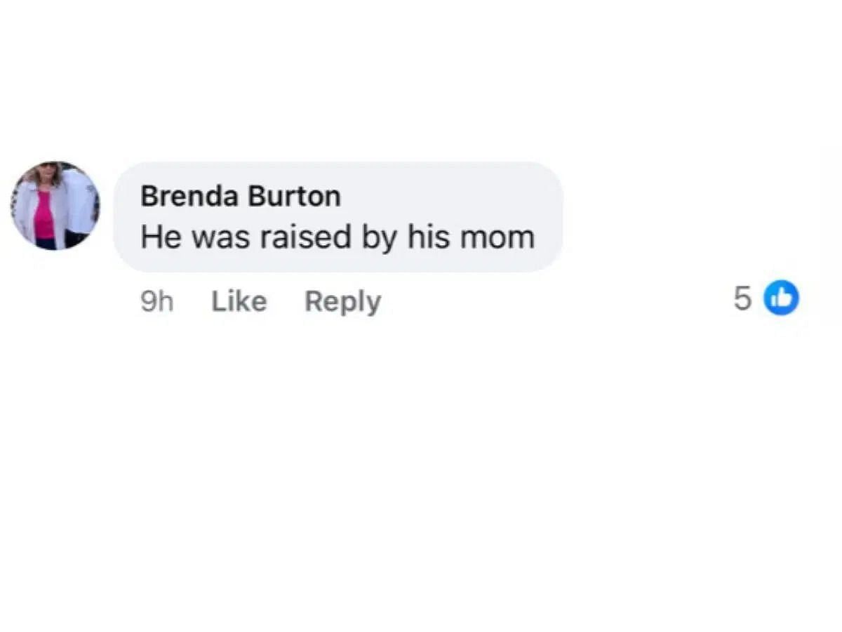 Comment by the fan on the post (Image via Facebook/@Nita Turnbloom Jackson)