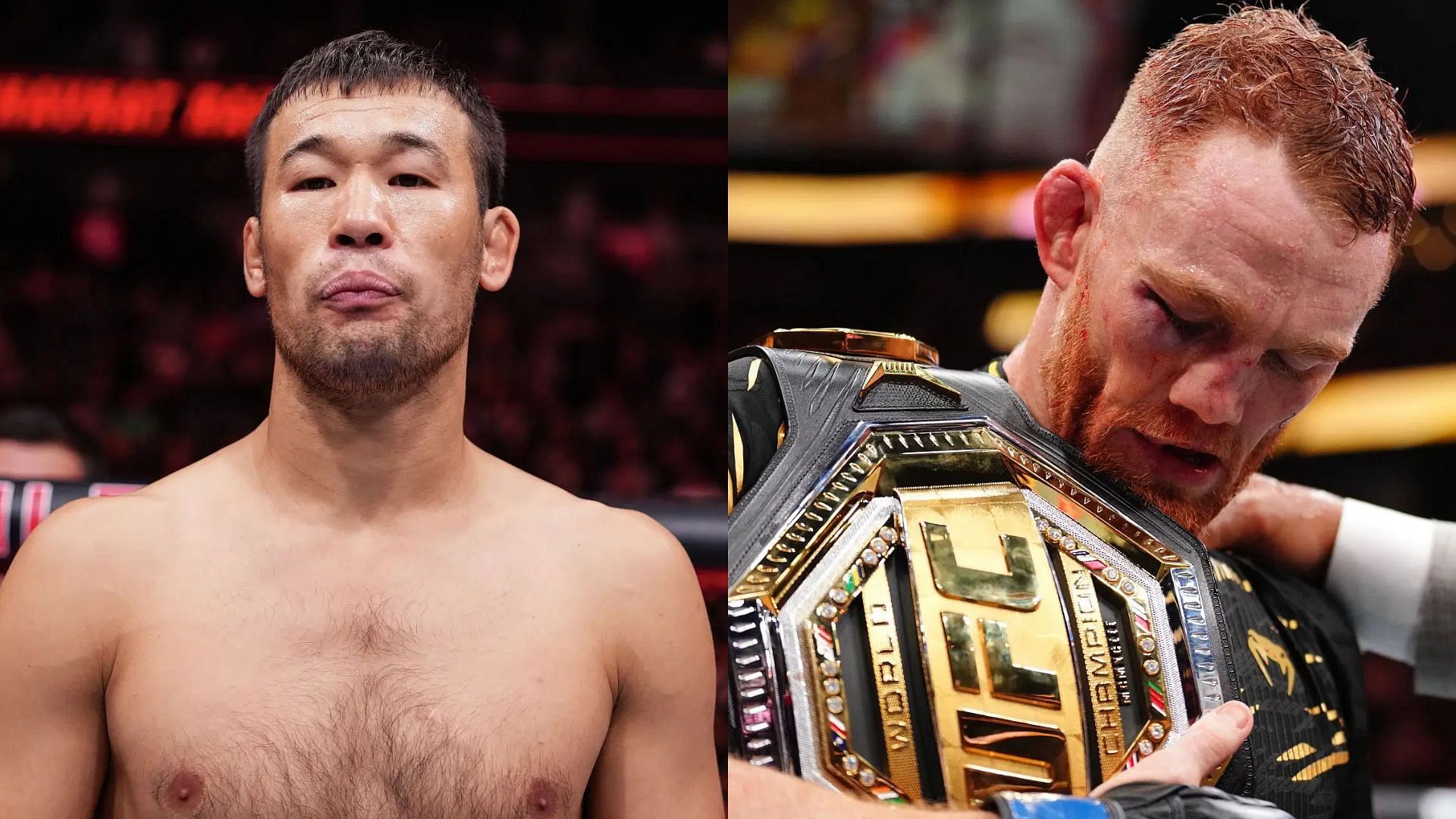 Shavkat Rakhmonov (left) congratulates Jack Della Maddalena (right) after UFC 315. [Images courtesy: Getty Images]