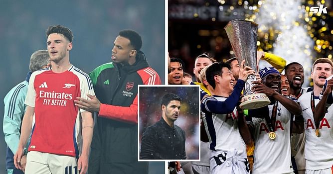 Mikel Arteta responds when asked whether Arsenal or Tottenham had better season after Spurs win Europa League