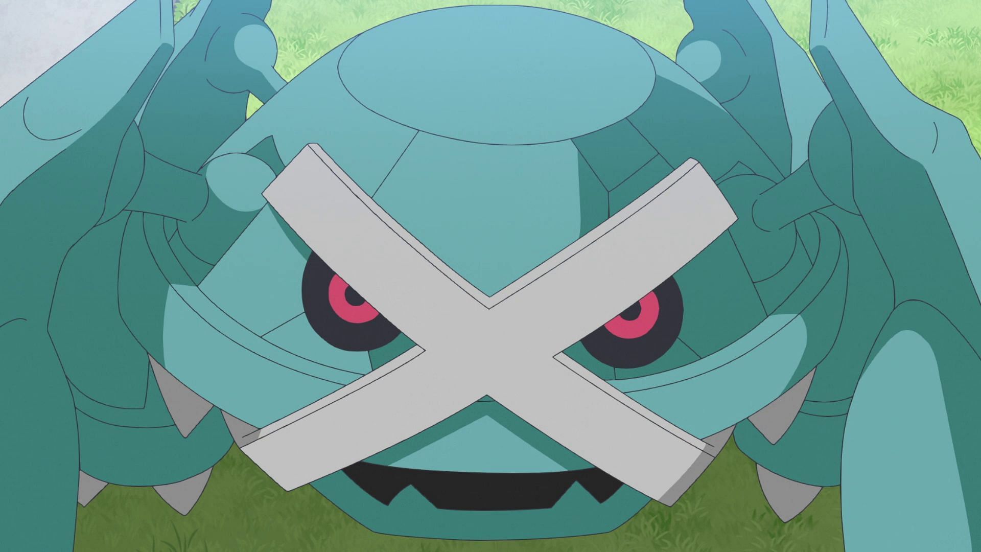 Metagross in the anime (Image via TPC)