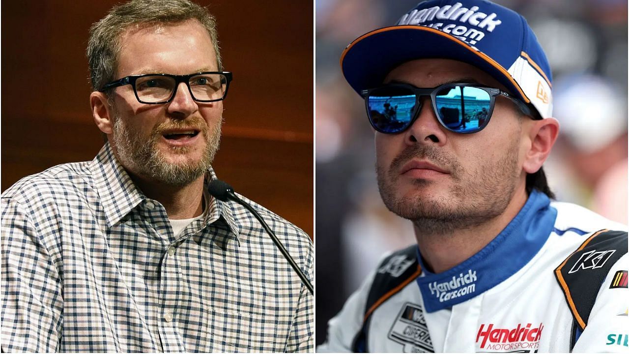 (L) Dale Earnhardt Jr. &amp; (R) Kyle Larson - (Both images via Getty)