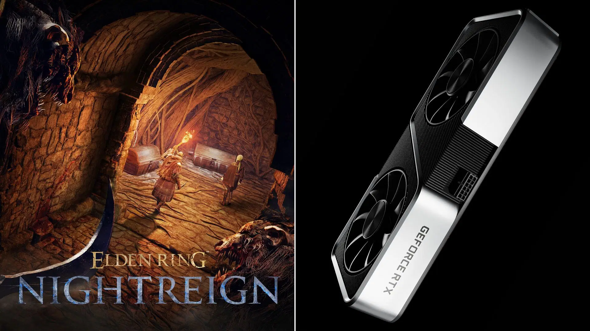 The Nvidia RTX 3060 and 3060 Ti are capable GPUs for playing Elden Ring Nightreign (Image via FromSoftware and Nvidia)