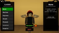 Class selection (Image via Roblox)