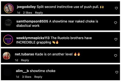 Comments from Instagram