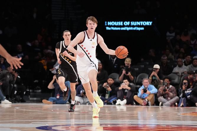 5-star recruit Nik Khamenia drops 3-word reaction to a viral clip of his dad Val schooling young hoopers