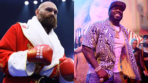 Days after confirming retirement, Tyson Fury parties with 50 cent and Derek Chisora