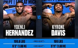 Yoenli Hernandez vs. Kyrone Davis: Live round-by-round updates