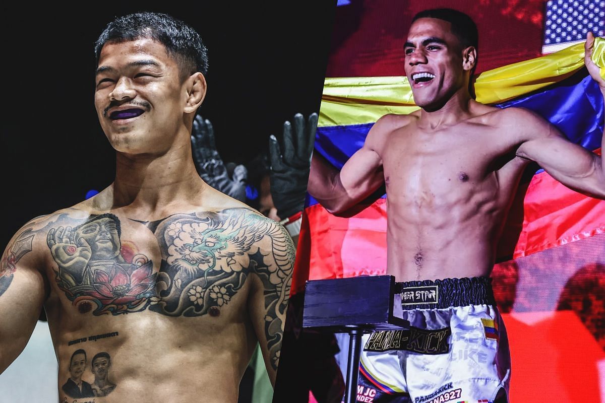 Kongthoranee Sor Sommai and Johan Estupinan - Photo by ONE Championship