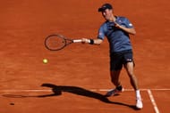 Nishikori in action at the Madrid Open - Day Three - Source: Getty