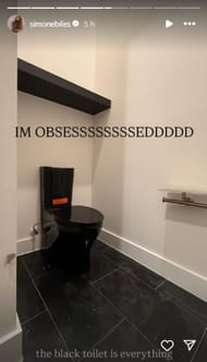 Screenshot of Biles' Instagram story (@simonebiles/IG).