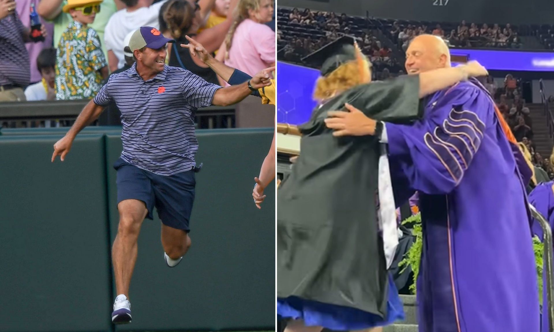 "It will just bring joy to you": Dabo Swinney celebrates President Jim Clement’s viral graduation moment with daughter Grace