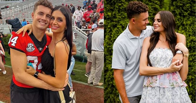 Ladd McConkey can’t hide his pride as wife Sydney celebrates finishing her degree after major life moves