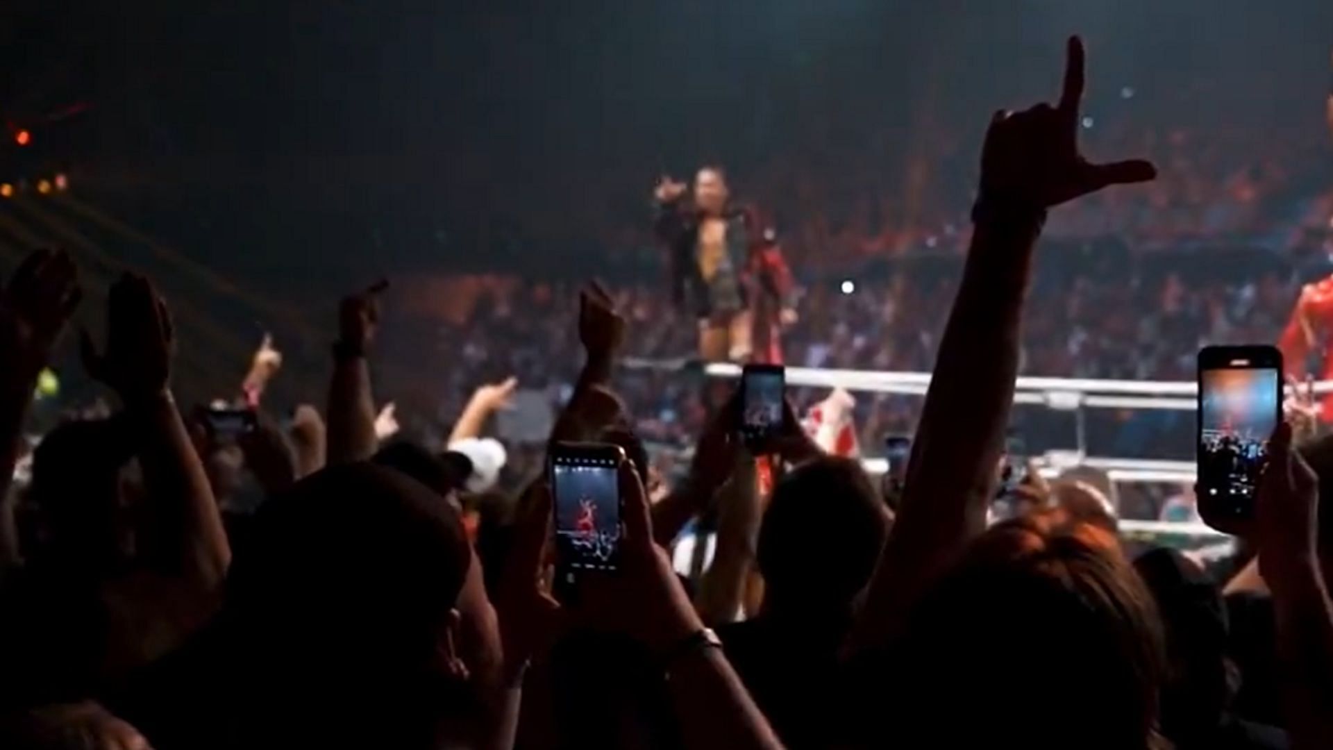 AEW fans cheer the action at a live event in Australia