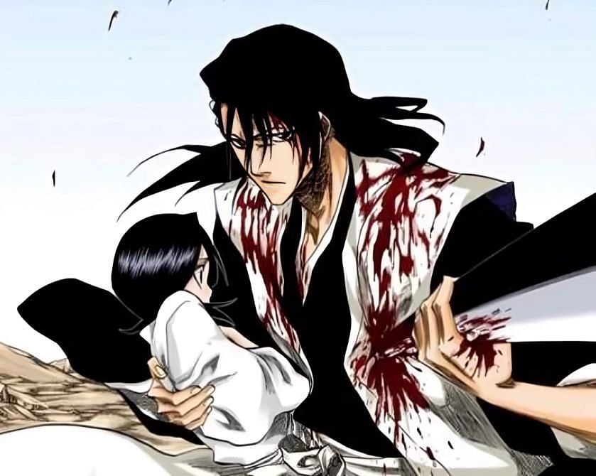 Bleach and the relationship between Byakuya and Rukia (Image via Shueisha).
