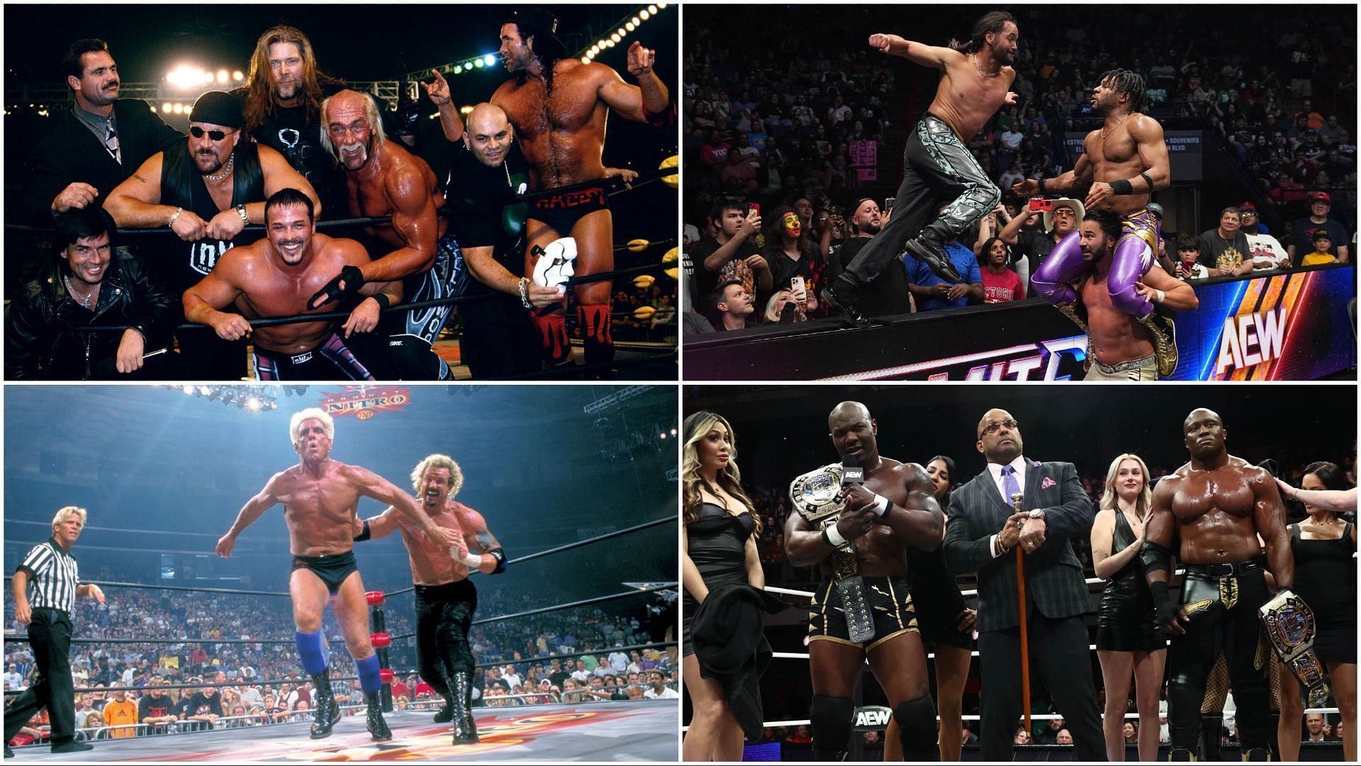 The action on AEW Dynamite and WCW Nitro
