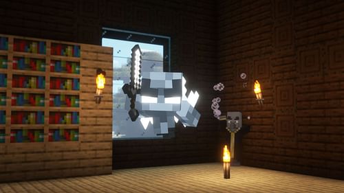 The vex can only spawn in Minecraft through Evokers (Image via Sportskeeda Gaming // Mojang Studios)