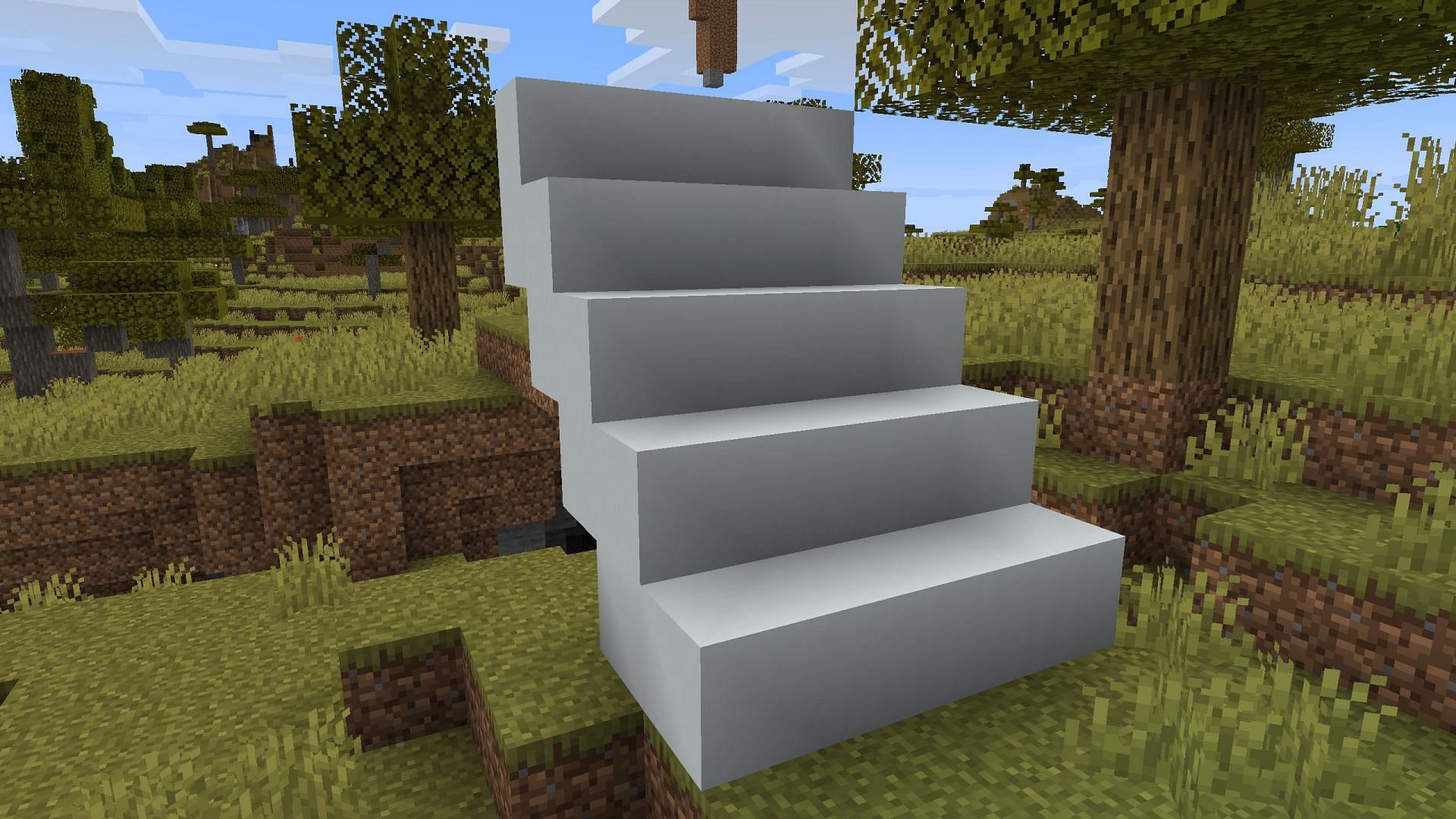 Concrete is a popular building block that should have a stairs variant (Image via Sportskeeda Gaming || Mojang Studios)