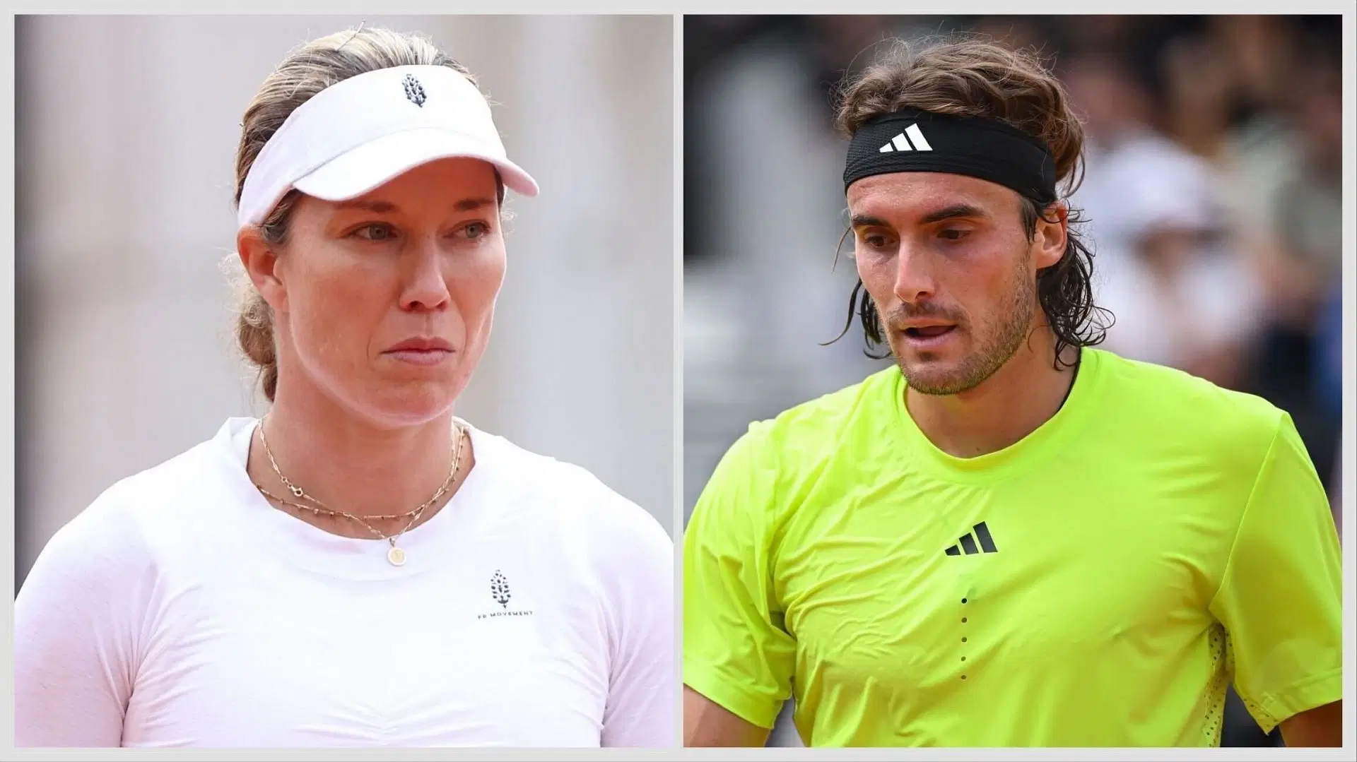 Danielle Collins and Stefanos Tsitsipas on tour - Image source - Getty 