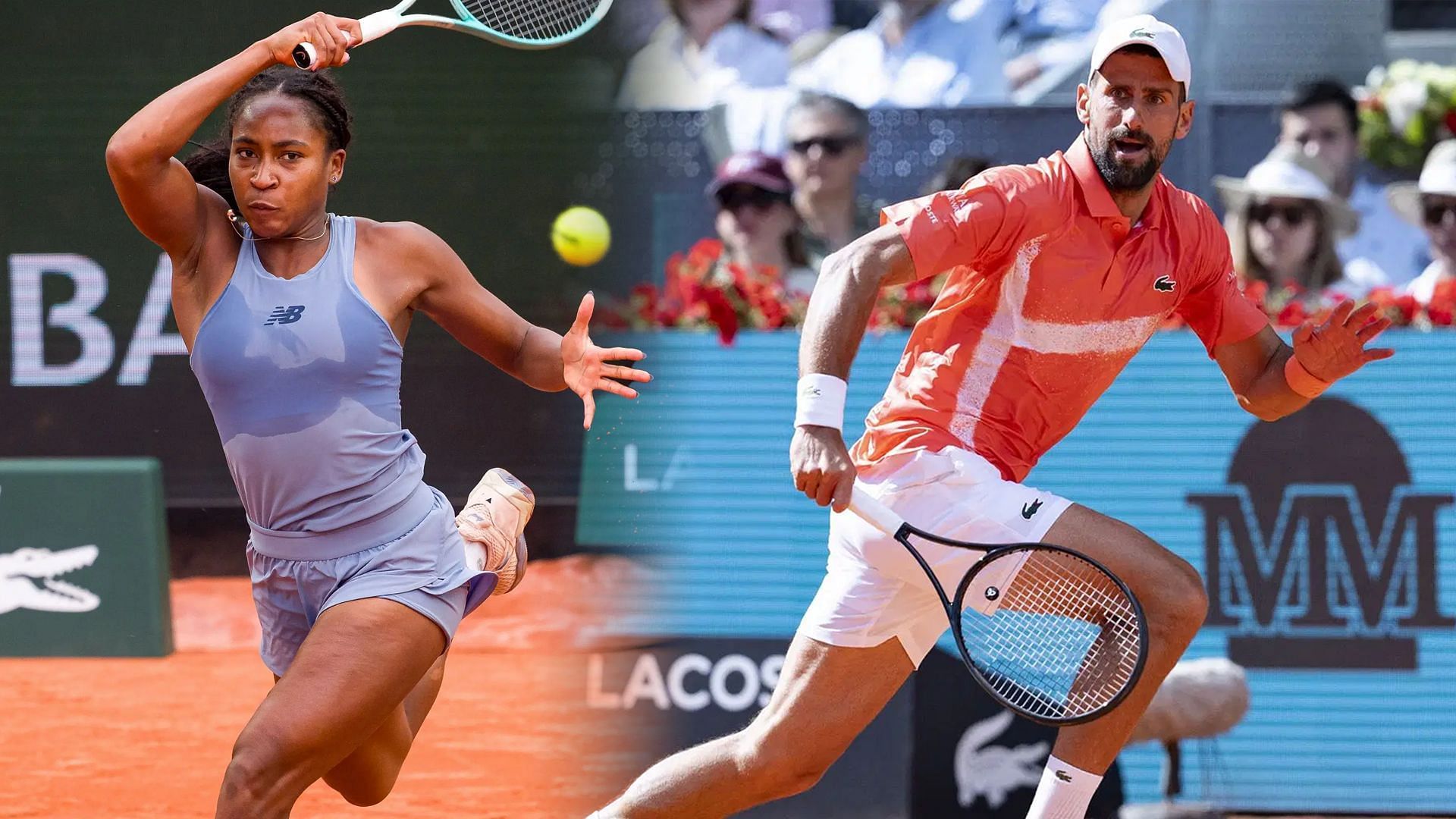 Coco Gauff and Novak Djokovic will be in action on Day 3 of the French Open 2025. (Photos: Getty)