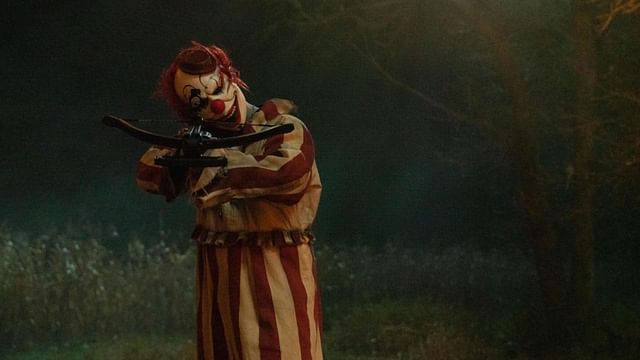 A still from Clown in a Cornfield