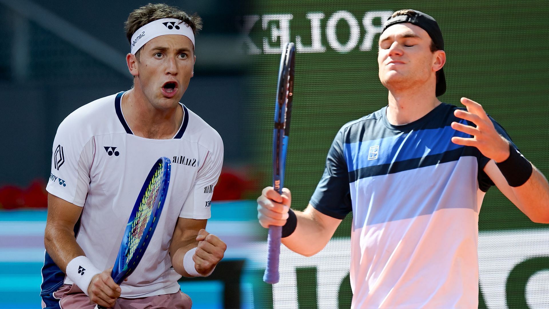 Casper Ruud (L) &amp; Jack Draper (R) (Source - GETTY)