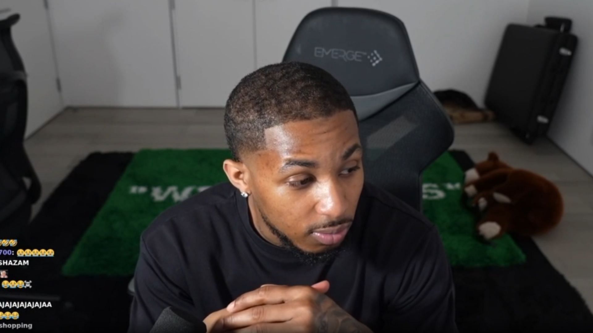 DDG speaks on certain brands choosing sides amidst the Halle Bailey allegations (Image via DDG/Twitch)