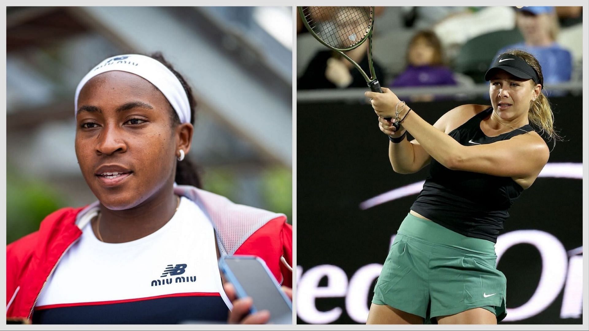 Coco Gauff(left) and Amanda Anisimova(right). Images: Getty