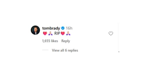Brady mourned the loss of Indianapolis Colts team owner Jim Irsay (image credit: instagram/peytonmanning)