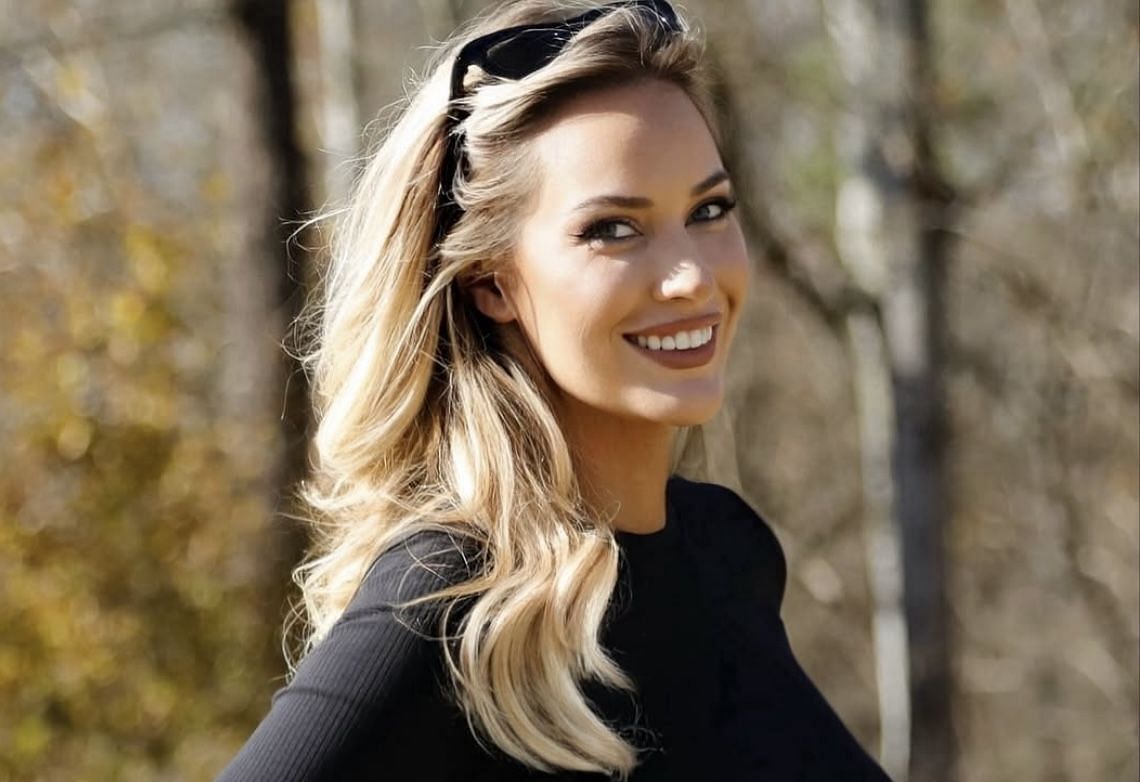 Paige Spiranac poses in black outfit as she promotes her YouTube channel in latest post