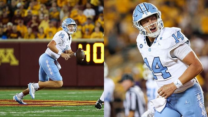 “Boring”: Max Johnson’s GF Adrienne teases UNC QB during a fun-filled date in Vegas