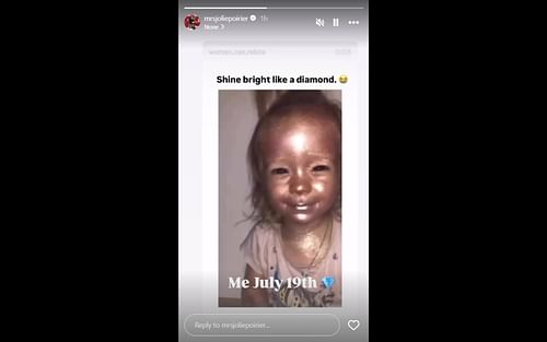 Jolie Poirier's Instagram story