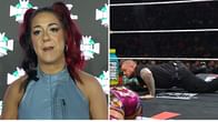 Bayley reacts after top WWE star leaves match midway due to devastating injury on RAW