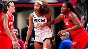 Fever star sets the record straight after reposting controversial message to Angel Reese's Sky
