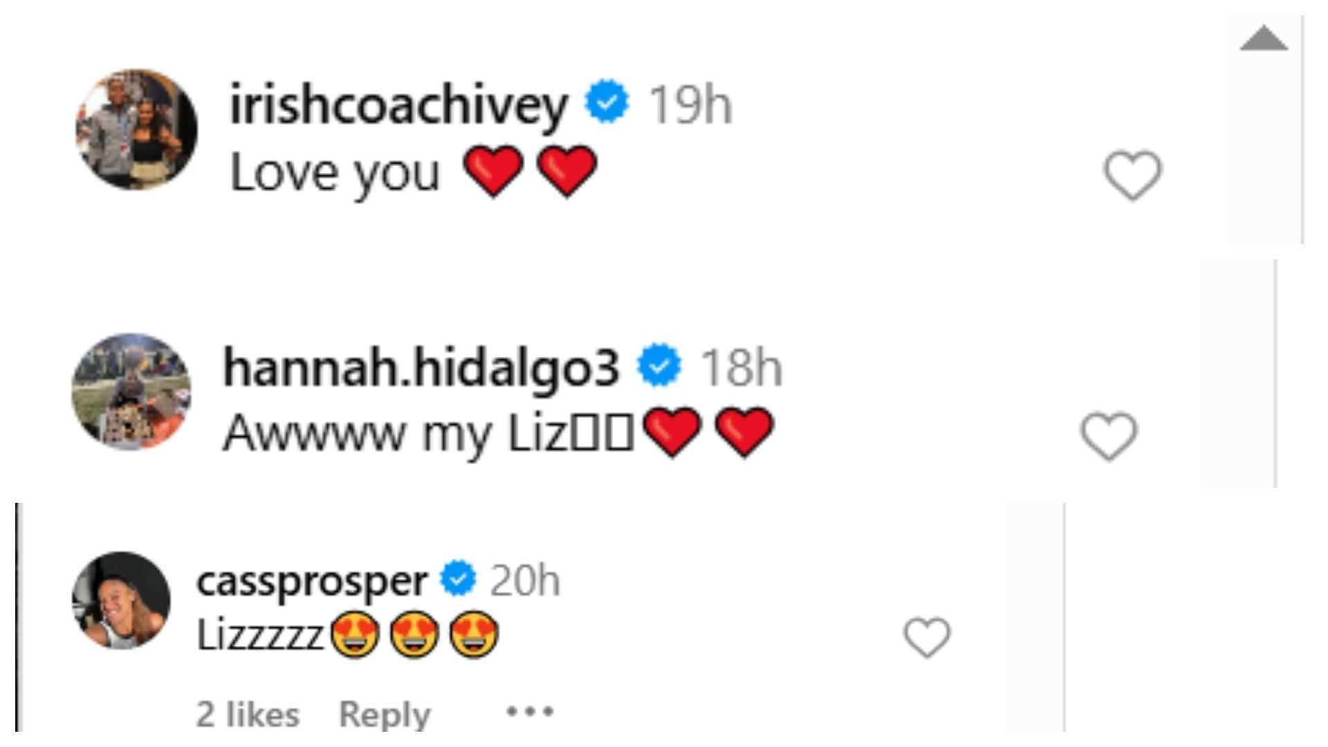 Hannah Hidalgo, HC Niele Ivey and more in awe of Liza Karlen as Notre Dame forward pens heartfelt message. Credit: IG/@liza_karlen